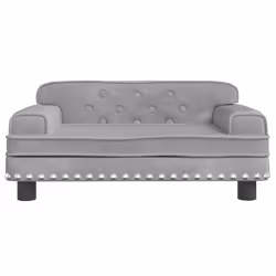 Divano per Bambini Grigio Chiaro 70x45x30 cm in Vellutocod mxl 93856 - Vista aggiuntiva 3