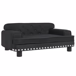 Divano per Bambini Nero 70x45x30 cm in Vellutocod mxl 69824 - Vista aggiuntiva 2