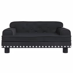 Divano per Bambini Nero 70x45x30 cm in Vellutocod mxl 69824 - Vista aggiuntiva 3