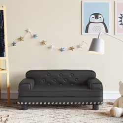 Date al vostro bambino un posto caldo e confortevole dove rilassarsi con questo divano per bambini! Materiale confortevole e  ...
