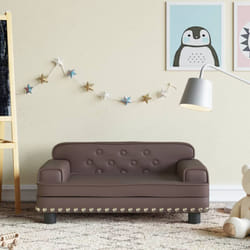 Divano per Bambini, Poltroncina per Bambini Marrone 70x45x30 cm in Similpelle Vidaxl