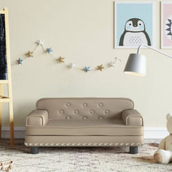 Vidaxl - Divano per Bambini, Poltroncina per Bambini Cappuccino 70x45x30 cm in Similpelle