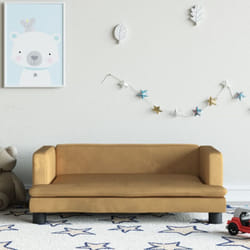 Vidaxl - Divano per Bambini Marrone 80x45x30 cm in Velluto 58108