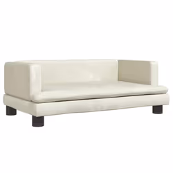Divano per Bambini Crema 80x45x30 cm in Vellutocod mxl 93859 - Vista aggiuntiva 2
