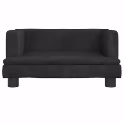 Divano per Bambini Nero 60x40x30 cm in Vellutocod mxl 117786 - Vista aggiuntiva 3