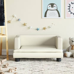Divano per Bambini, Poltroncina per Bambini Crema 60x40x30 cm in Similpelle Vidaxl
