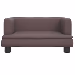vidaXL Divano per Bambini Marrone 60x40x30 cm in Similpelle - Vista aggiuntiva 3