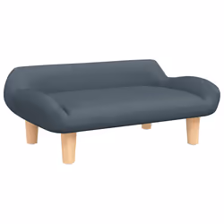 Divano per Bambini Grigio Scuro 70x40x24 cm in Tessutocod mxl 93864 - Vista aggiuntiva 2