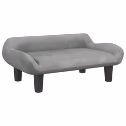 Divano per Bambini Grigio Chiaro 70x40x24 cm in Vellutocod mxl 69834 - Vista aggiuntiva 2