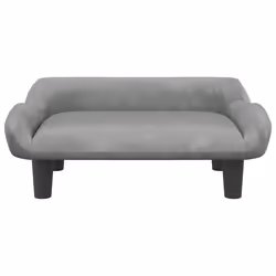 Divano per Bambini Grigio Chiaro 70x40x24 cm in Vellutocod mxl 69834 - Vista aggiuntiva 3