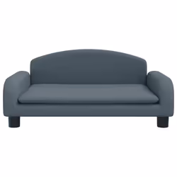 Divano per Bambini Grigio Scuro 70x45x30 cm in Tessutocod mxl 69835 - Vista aggiuntiva 3