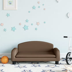 Vidaxl - Divano per Bambini Marrone 70x45x30 cm in Tessuto 812825