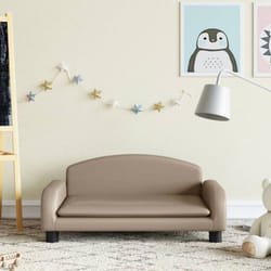 Divano per Bambini, Poltroncina per Bambini Cappuccino 70x45x30 cm in Similpelle Vidaxl