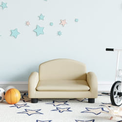 Divano per Bambini, Poltroncina per Bambini Crema 50x40x30 cm in Tessuto Vidaxl