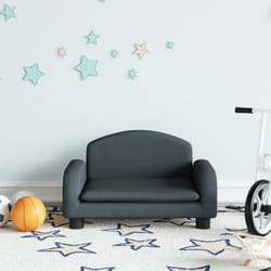 Vidaxl - Divano per Bambini, Poltroncina per Bambini Grigio Scuro 50x40x30 cm in Tessuto