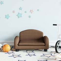 Vidaxl - Divano per Bambini, Poltroncina per Bambini Marrone 50x40x30 cm in Tessuto