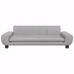 Divano per Bambini Grigio Chiaro 100x54x33 cm in Vellutocod mxl 117793 - Vista aggiuntiva 3