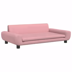 Divano per Bambini Rosa 100x54x33 cm in Vellutocod mxl 117794 - Vista aggiuntiva 2