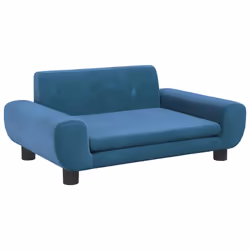 Divano per Bambini Blu 70x45x33 cm in Vellutocod mxl 69839 - Vista aggiuntiva 2
