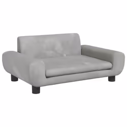 Divano per Bambini Grigio Chiaro 70x45x33 cm in Vellutocod mxl 93869 - Vista aggiuntiva 2