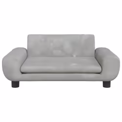 Divano per Bambini Grigio Chiaro 70x45x33 cm in Vellutocod mxl 93869 - Vista aggiuntiva 3