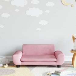 Vidaxl - Divano per Bambini Rosa 70x45x33 cm in Velluto 22096
