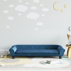 Vidaxl - Divano per Bambini Blu 100x50x26 cm in Velluto 39580