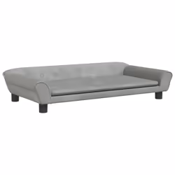 Divano per Bambini Grigio Chiaro 100x50x26 cm in Vellutocod mxl 117796 - Vista aggiuntiva 2