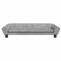 Divano per Bambini Grigio Chiaro 100x50x26 cm in Vellutocod mxl 117796 - Vista aggiuntiva 3