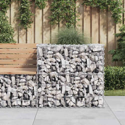 Cesto Gabbione Argento 70x70x65 cm Ferro Zincatocod mxl 102569