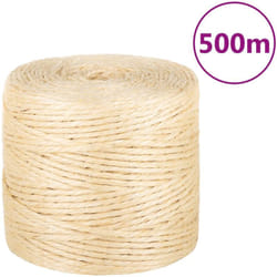 Corda in Sisal 100% 4 mm 500 m Vidaxl 43236