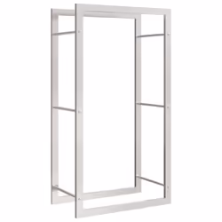 vidaXL Portalegna 50x28x94 cm in Acciaio Inossidabile - Vista aggiuntiva 2