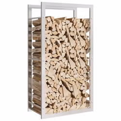 vidaXL Portalegna 50x28x94 cm in Acciaio Inossidabile - Vista aggiuntiva 3