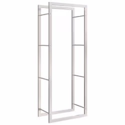 Portalegna 50x28x132 cm in Acciaio Inossidabilecod mxl 131931