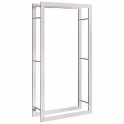 Portalegna 80x28x154 cm in Acciaio Inossidabilecod mxl 131930