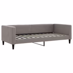 vidaXL Divano Letto con Materasso Tortora 90x200 cm in Tessuto - Vista aggiuntiva 3