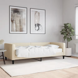 Divano Letto con Materasso Crema 90x200 cm in Tessutocod mxl 71835