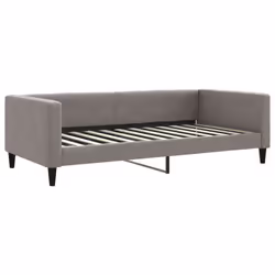vidaXL Divano Letto con Materasso Tortora 100x200 cm in Tessuto - Vista aggiuntiva 3