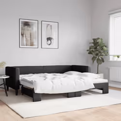 Questo letto da giorno 2 in 1 con il letto estraibile, che funge sia da divano che da letto, è un'aggiunta pratica e accattiv ...