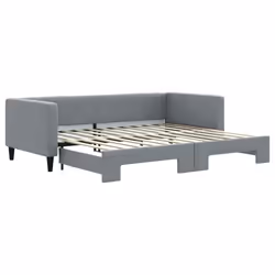 Divano Letto con Letto Estraibile Grigio Chiaro 90x200 Tessutocod mxl 106604 - Vista aggiuntiva 2