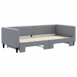 Divano Letto con Letto Estraibile Grigio Chiaro 90x200 Tessutocod mxl 106604 - Vista aggiuntiva 3