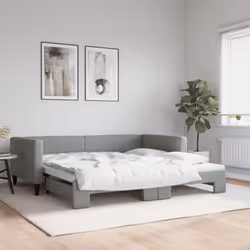 Questo letto da giorno 2 in 1 con il letto estraibile, che funge sia da divano che da letto, è un'aggiunta pratica e accattiv ...