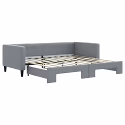 Divano Letto con Letto Estraibile Grigio Chiaro 90x190 Tessutocod mxl 130585 - Vista aggiuntiva 2