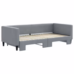 Divano Letto con Letto Estraibile Grigio Chiaro 90x190 Tessutocod mxl 130585 - Vista aggiuntiva 3