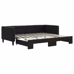Divano Letto con Letto Estraibile Nero 90x190 cm in Tessutocod mxl 106590 - Vista aggiuntiva 2