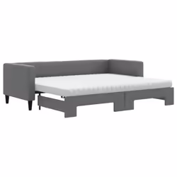 Divano Letto Estraibile Materassi Grigio Scuro 80x200 Tessutocod mxl 106617 - Vista aggiuntiva 2