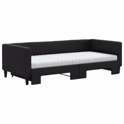 Divano Letto Estraibile con Materassi Nero 90x190 cm in Tessutocod mxl 82700 - Vista aggiuntiva 3
