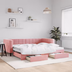 VidaXL 3196742 divano Divano letto Rosa
