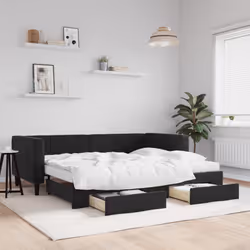 VidaXL 3196778 divano Divano letto Nero