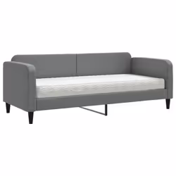 Divano Letto con Materasso Grigio Scuro 80x200 cm in Tessutocod mxl 122380 - Vista aggiuntiva 2